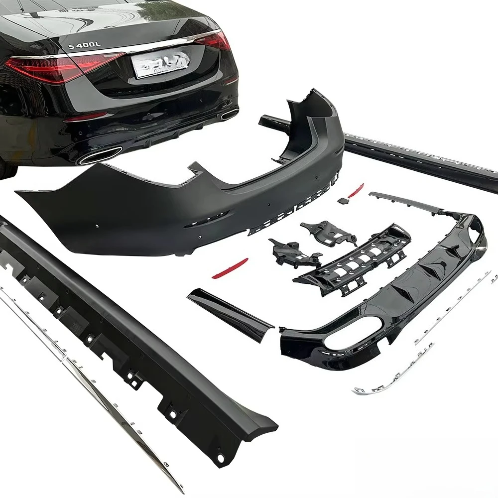 S-Class W223 Body Parts Upgrade Sports Version of S450 Including Front Bumper Side Skirts Rear Bumper Tail Lip